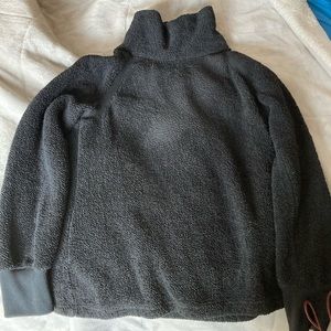 fleece turtleneck sweater